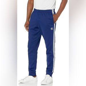 Adidas Originals Men’s Superstar Track Pants Night Sky/White Size S Slim Fit NWT